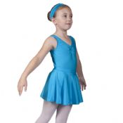 Kingfisher Blue Ballet Dance Circular Skirt - Nylon Lycra